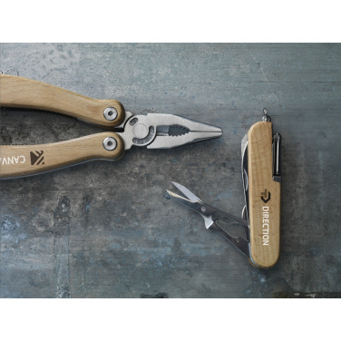 Logo trade promotional products image of: Beechwood Pocket knife