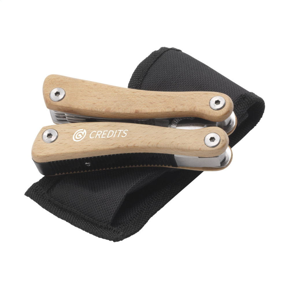 Logo trade advertising products image of: Beechwood Multitool