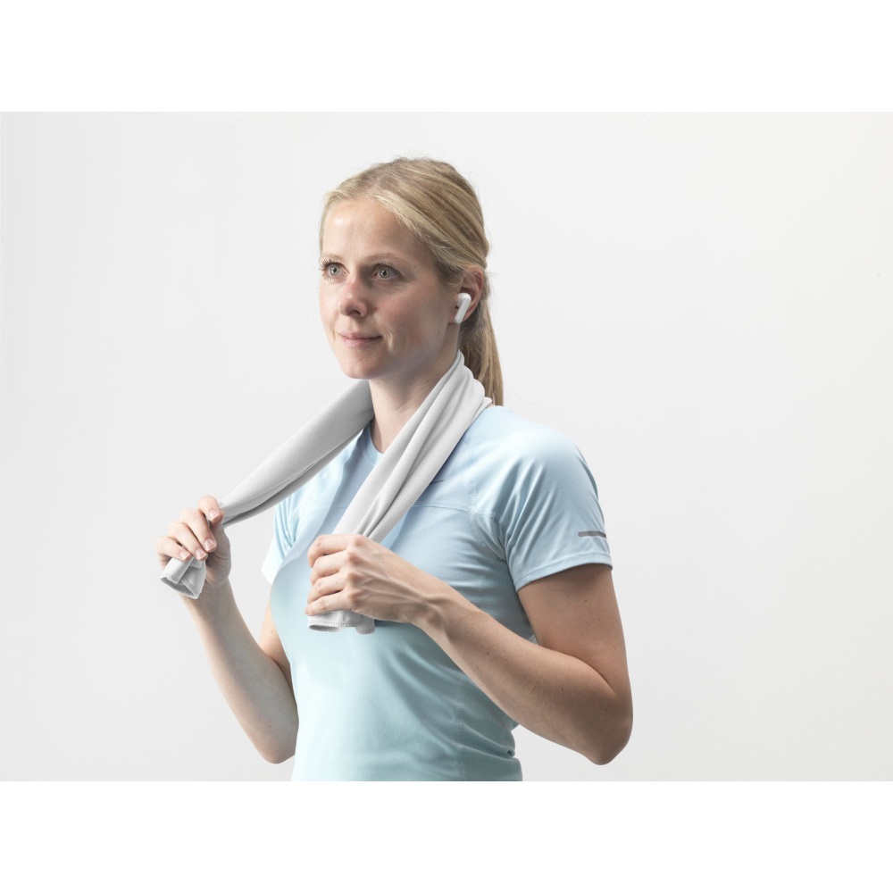 Logotrade promotional item image of: CoolDown RPET sports cooling towel