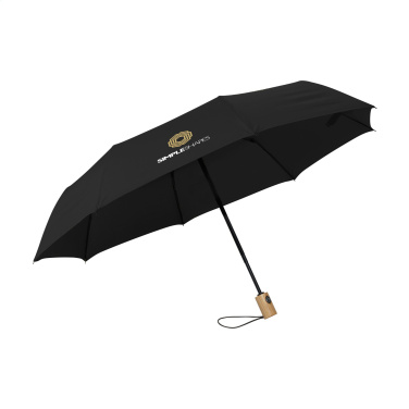 Logo trade promotional merchandise image of: Michigan foldable RCS RPET umbrella 21 inch
