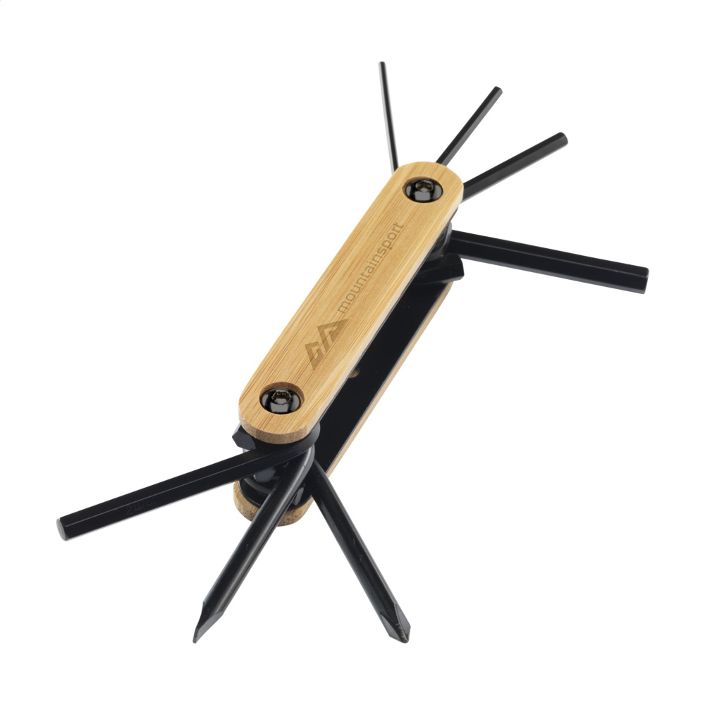 Logo trade promotional merchandise photo of: Bamboo Black Tool multi tool