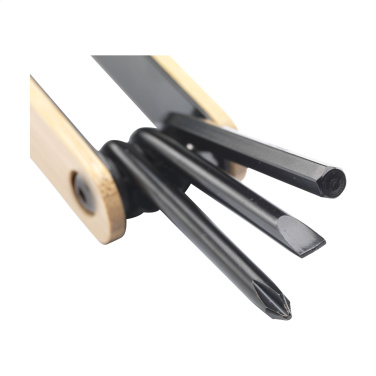 Logo trade promotional gift photo of: Bamboo Black Tool multi tool