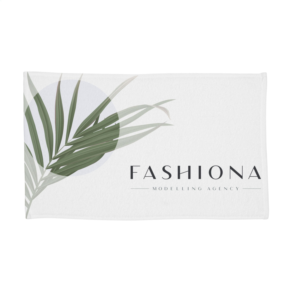 Logo trade promotional items image of: Printed RPET BathTowel 350 g/m² 70x140