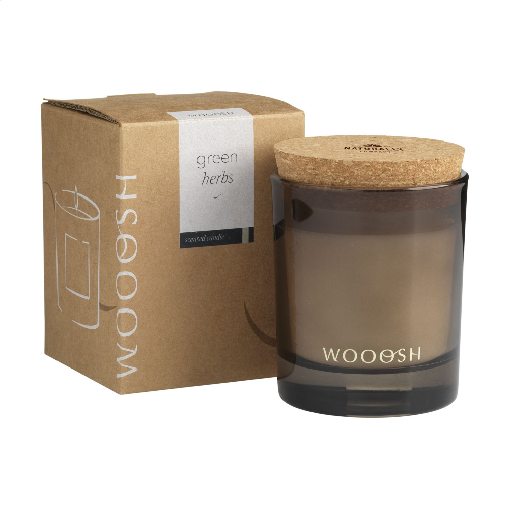 Logotrade corporate gift image of: Wooosh Scented Candle Green Herbs