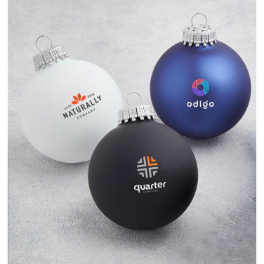 Logotrade promotional item image of: Christmas Bauble Ø 6 cm - set of 4 - Made in Europe