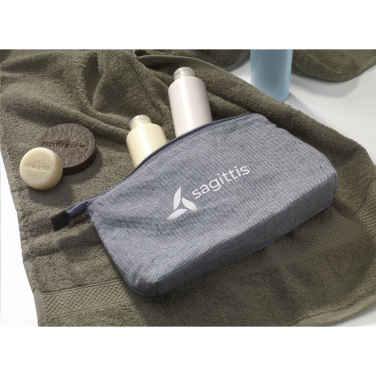 Logo trade promotional item photo of: Wolkat Safi Recycled Textile Cosmetic Bag