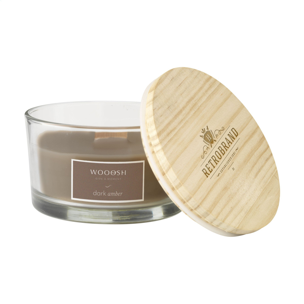 Logotrade promotional giveaways photo of: Wooosh Flame Scented Candle Dark Amber