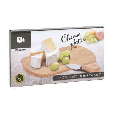 Logo trade promotional item photo of: Bamboo Cheese Platter 2-pcs