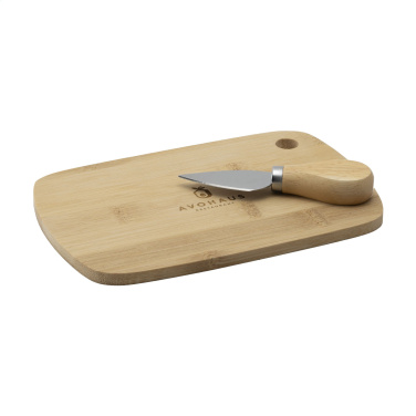 Logo trade promotional products picture of: Bamboo Cheese Platter 2-pcs