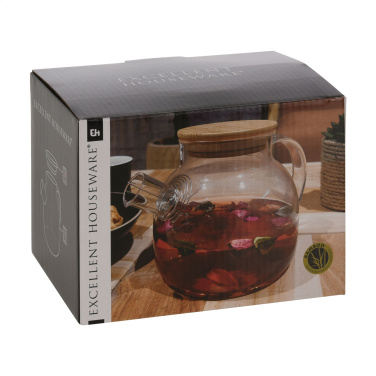 Logo trade advertising products picture of: Teatime Glass Teapot