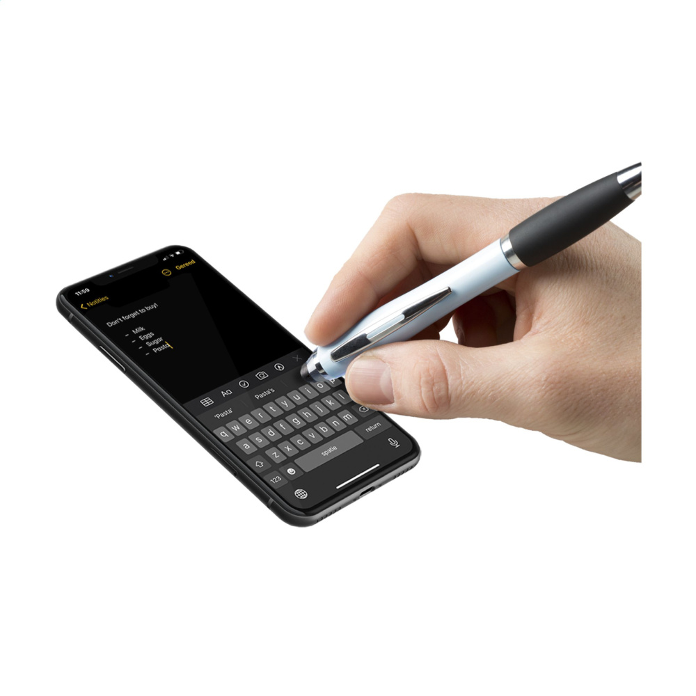 Logo trade promotional gifts picture of: Athos Colour Touch stylus pen