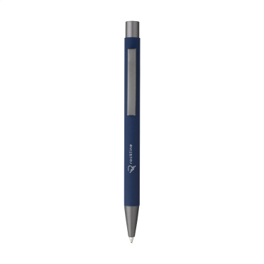 Logo trade promotional merchandise picture of: Brady Soft Touch Recycled Alu pens