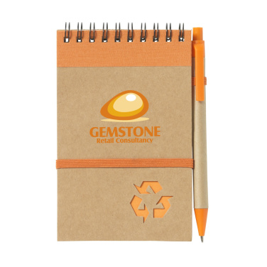 Logo trade promotional gift photo of: RecycleNote-M Paper notebook