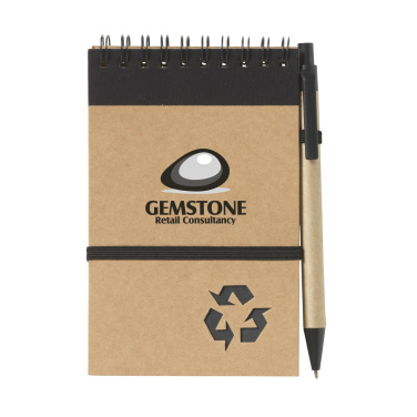 Logo trade corporate gift photo of: RecycleNote-M Paper notebook