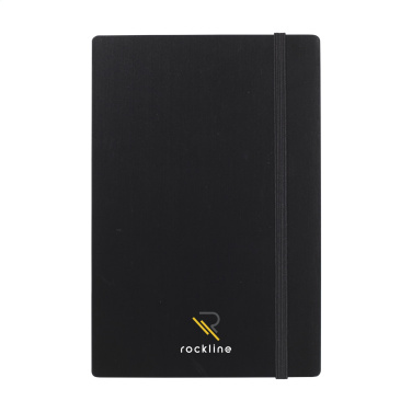 Logo trade advertising products image of: Bamboo Journal Naked Spine Paper Notebook Black A5