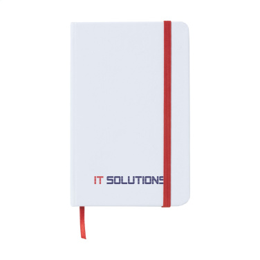 Logo trade corporate gifts image of: WhiteNote A6 Paper notebook