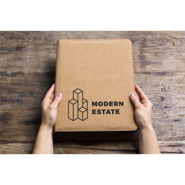 Logo trade advertising products picture of: Eco Conference Cork A5 document folder