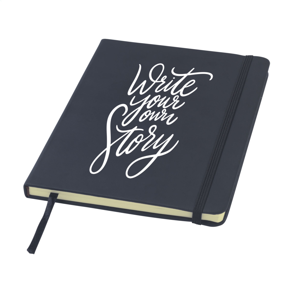 Logo trade corporate gifts image of: BudgetNote A5 Lines Paper Notebook