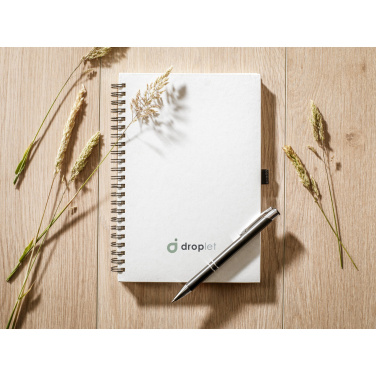 Logo trade promotional merchandise image of: Milk-Carton Wire-O Paper Notebook A5