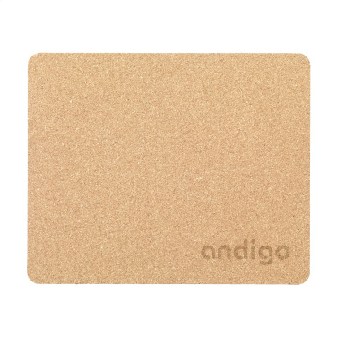 Logo trade promotional giveaway photo of: Lisbao Cork Mousepad