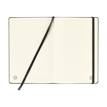 Logotrade promotional giveaways photo of: Montana Recycled Leather Paper Notebook A5