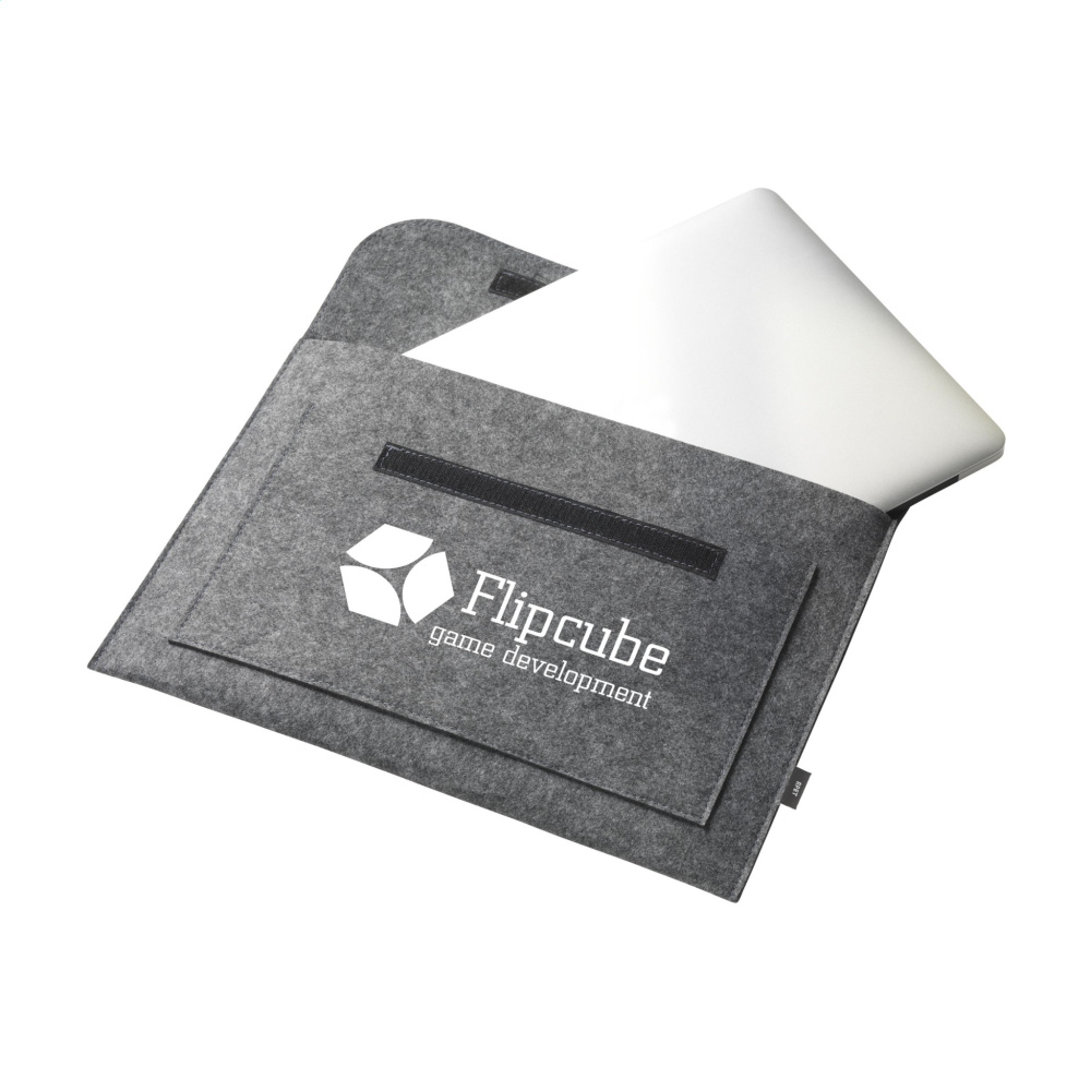 Logo trade corporate gifts image of: Papillon GRS RPET laptop case