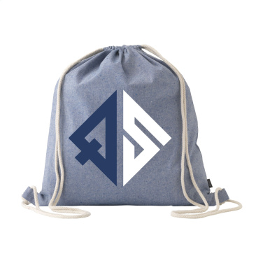 Logo trade promotional merchandise picture of: GRS Recycled Cotton PromoBag (180 g/m²) backpack