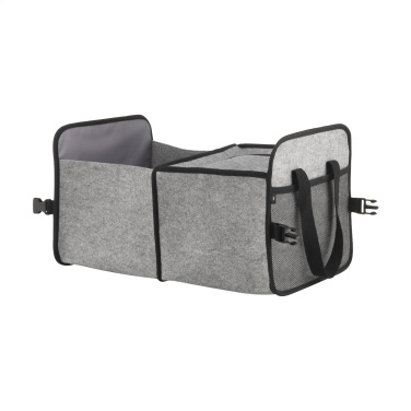 Logo trade business gifts image of: Trunk GRS RPET Felt Organiser Cooler bag