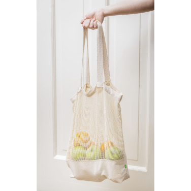 Logo trade promotional giveaways picture of: Natura Organic Mesh Shopper (180 g/m²) shopping bag
