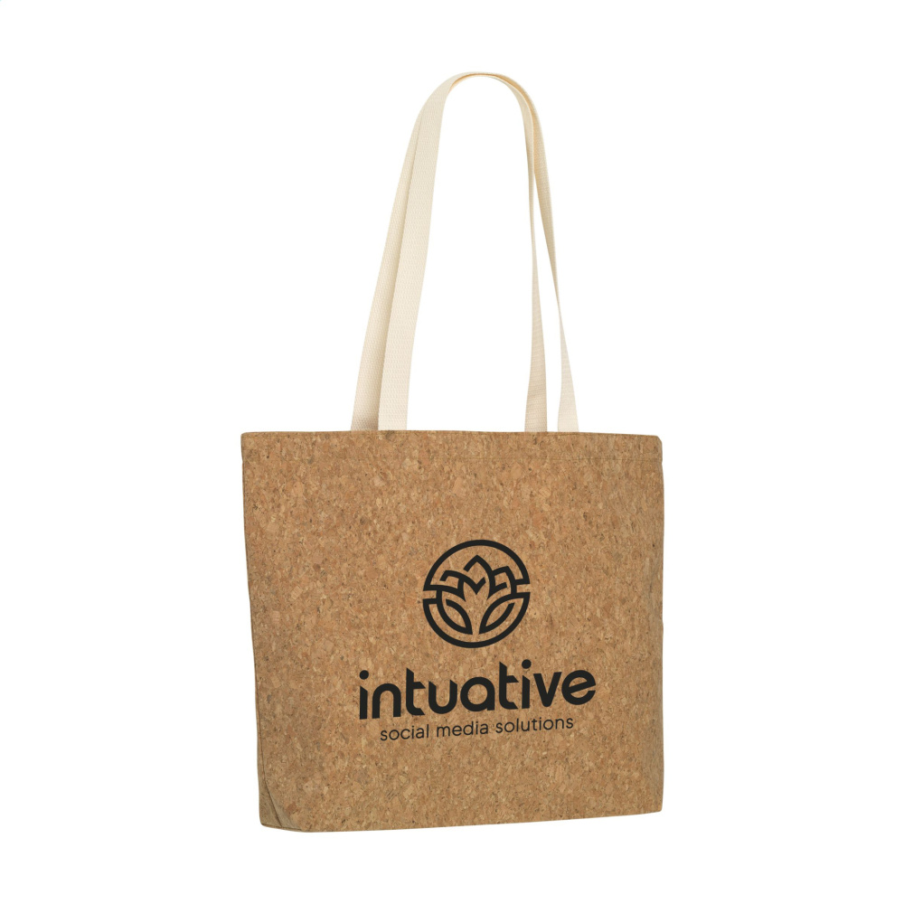 Logo trade promotional giveaways image of: Lagos Cork Shopper bag