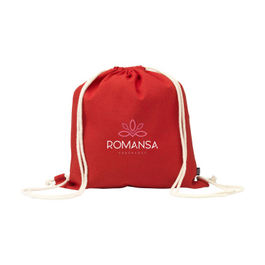 Logo trade promotional items image of: PromoColour GRS Recycled Cotton Backpack (150 g/m²)
