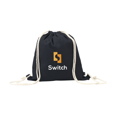 Logotrade promotional giveaway image of: PromoColour GRS Recycled Cotton Backpack (150 g/m²)
