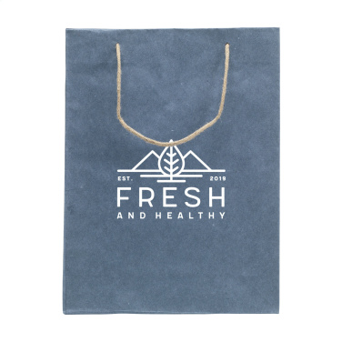 Logotrade promotional giveaway image of: Leaf It Bag recycled with jeans fibres (180 g/m²) L