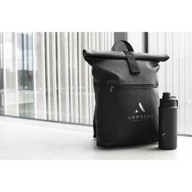Logotrade promotional merchandise photo of: Lennon Roll-Top Recycled Backpack