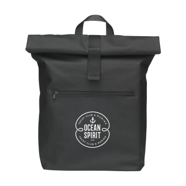 Logo trade promotional products image of: Lennon Roll-Top Recycled Backpack