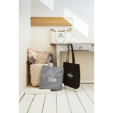 Logo trade advertising product photo of: Wolkat Rabat Recycled Textile Shopper