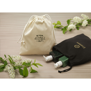 Logotrade promotional merchandise image of: Gift Pouch GRS Recycled Cotton (150 g/m²) M