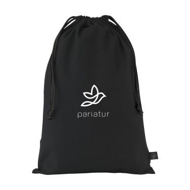 Logo trade promotional giveaway photo of: Gift Pouch GRS Recycled Cotton (150 g/m²) L