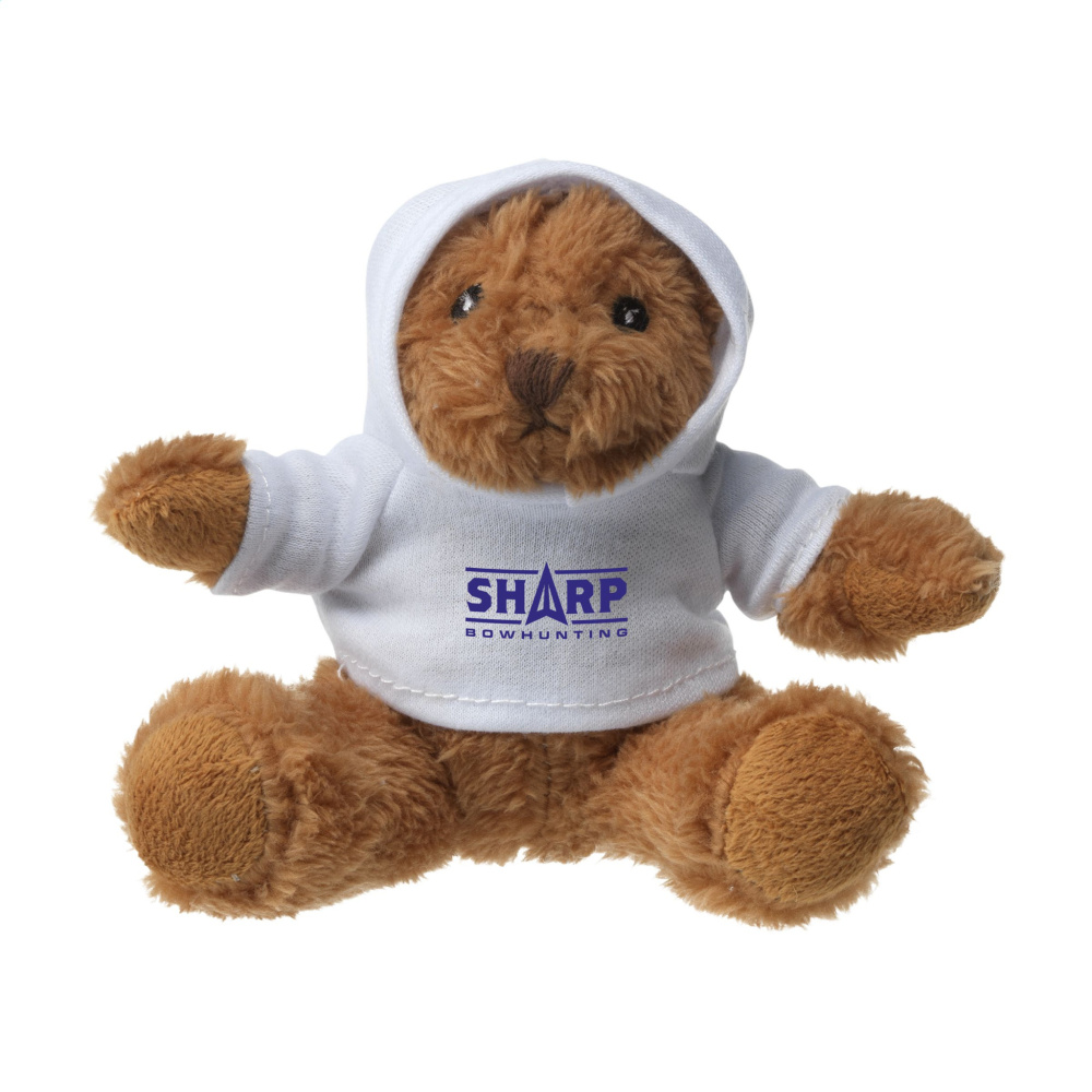 Logotrade promotional giveaway image of: HoodedBear bear cuddle toy