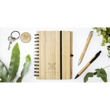 Logo trade promotional items picture of: Bamboo Key Circle keyring