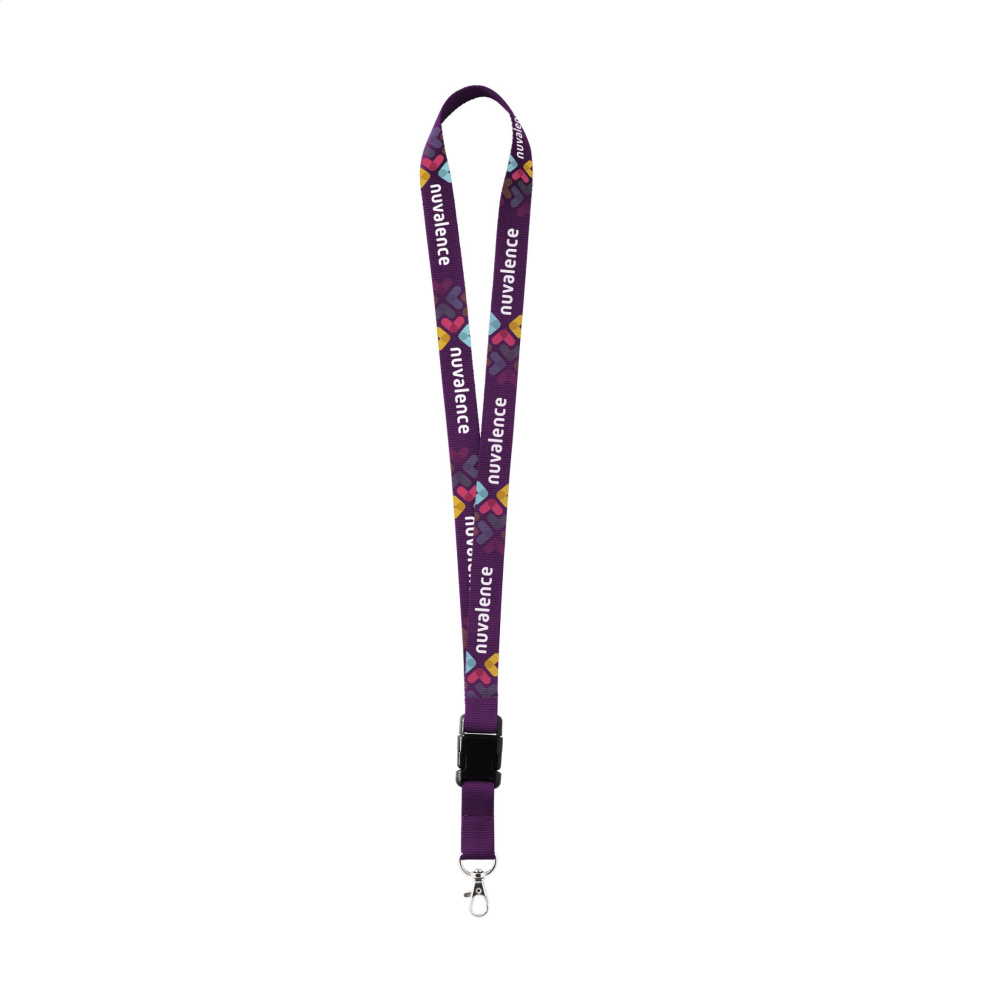 Logo trade promotional merchandise image of: Lanyard Sublimation Buckle keycord 25 mm