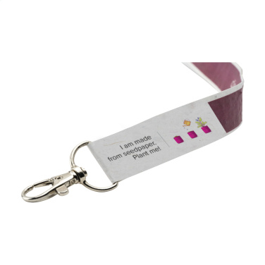 Logo trade corporate gifts image of: Seed Paper Lanyard 2 cm