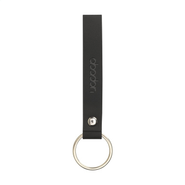 Logo trade promotional gifts image of: Vegan Pineapple Leather Keyring