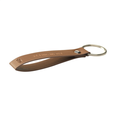 Logo trade promotional product photo of: Vegan Pineapple Leather Keyring