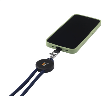 Logotrade promotional merchandise picture of: Lace Lanyard GRS RPET 5 mm keycord