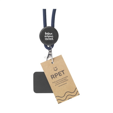 Logotrade promotional giveaways photo of: Lace Lanyard GRS RPET 5 mm keycord