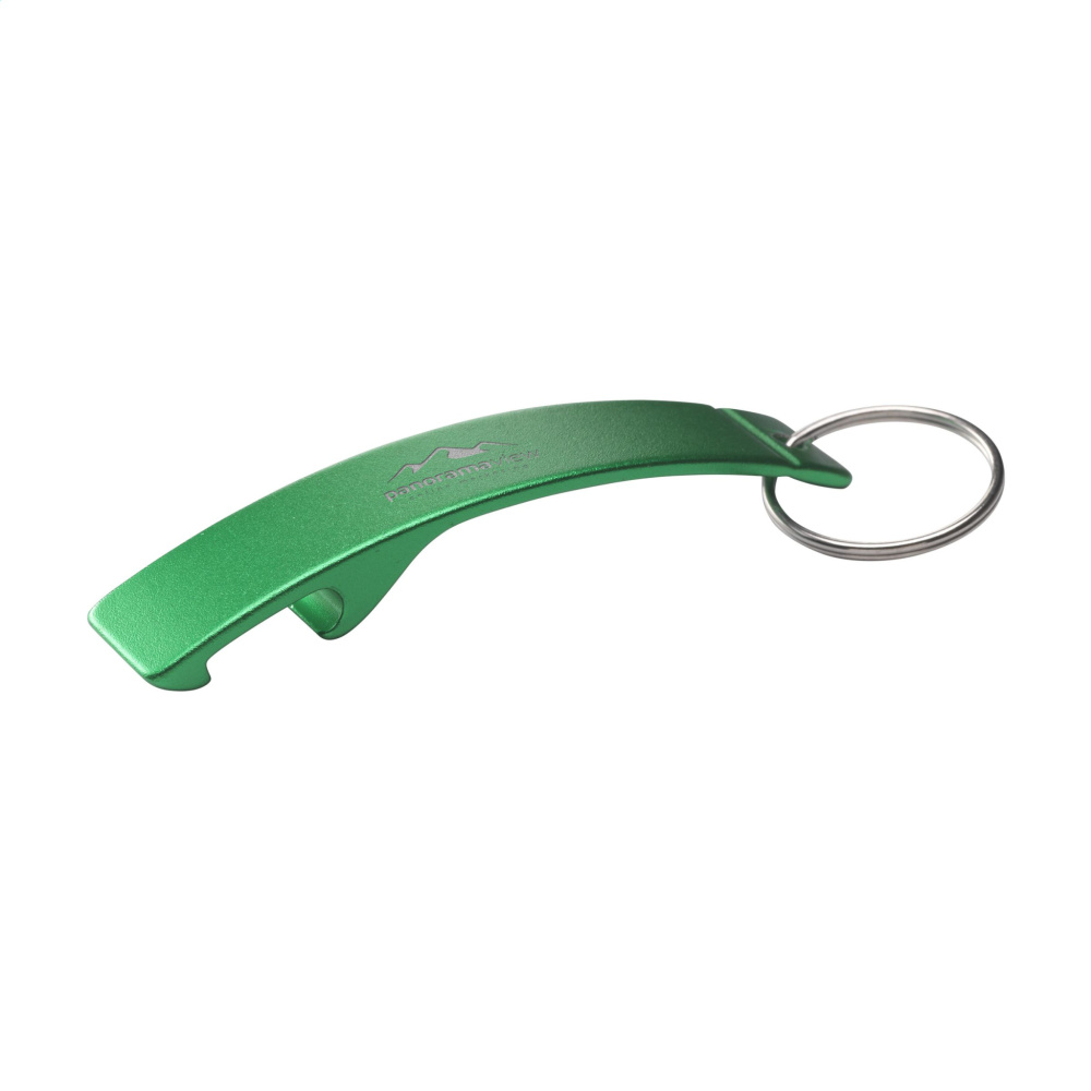 Logo trade promotional giveaways picture of: Alu Opener GRS Recycled keyring