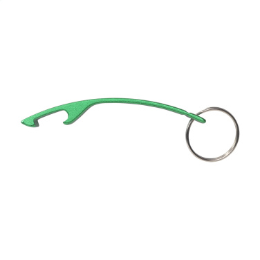 Logotrade promotional items photo of: Alu Opener GRS Recycled keyring