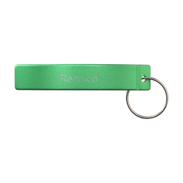Logotrade promotional merchandise image of: Alu Opener GRS Recycled keyring
