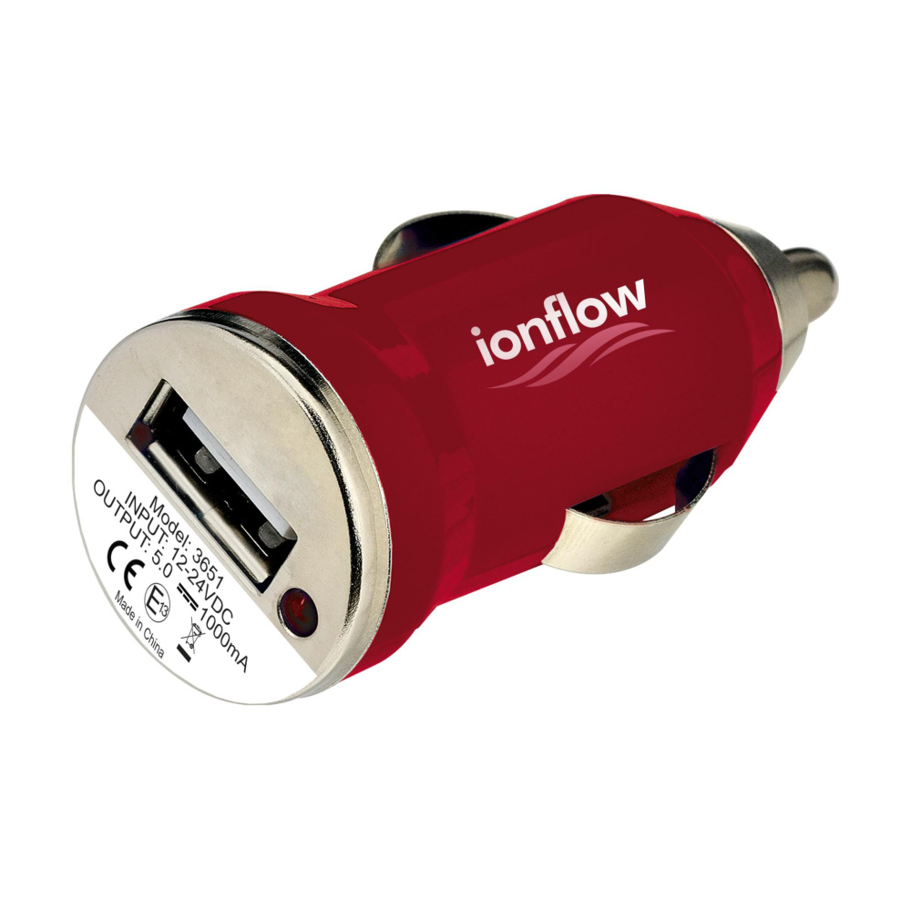 Logo trade advertising products picture of: USB CarCharger plug